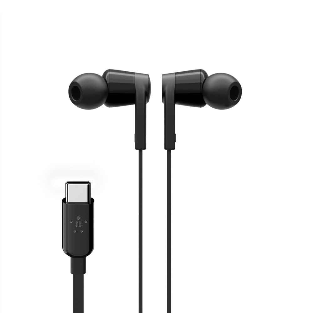 Picture of Belkin Mobile G3H0002BTBLK USB-C In-Ear Headphone&#44; Black
