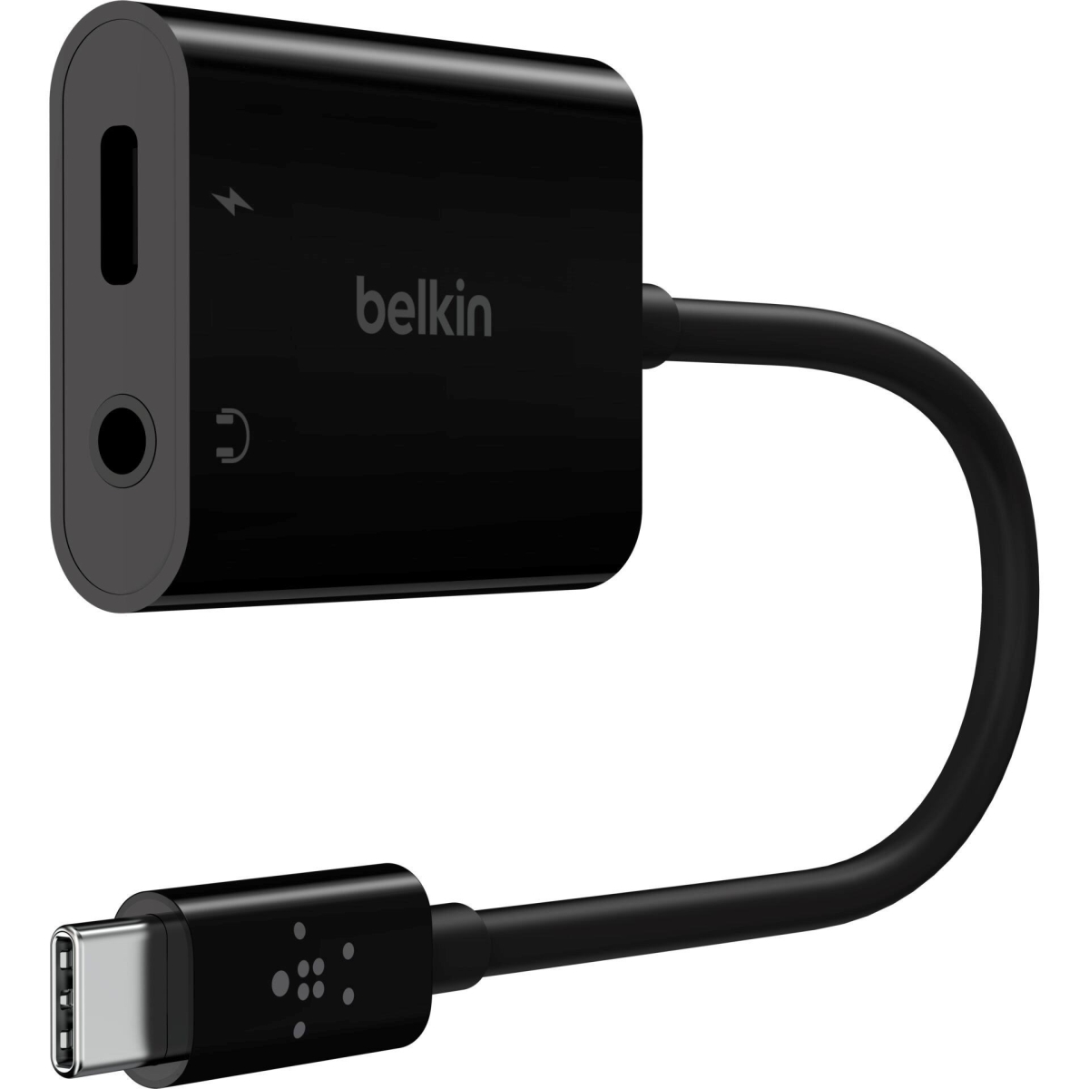 Picture of Belkin Mobile NPA004BTBK 3.5 mm Audio Plus USB-C Charge Adapter