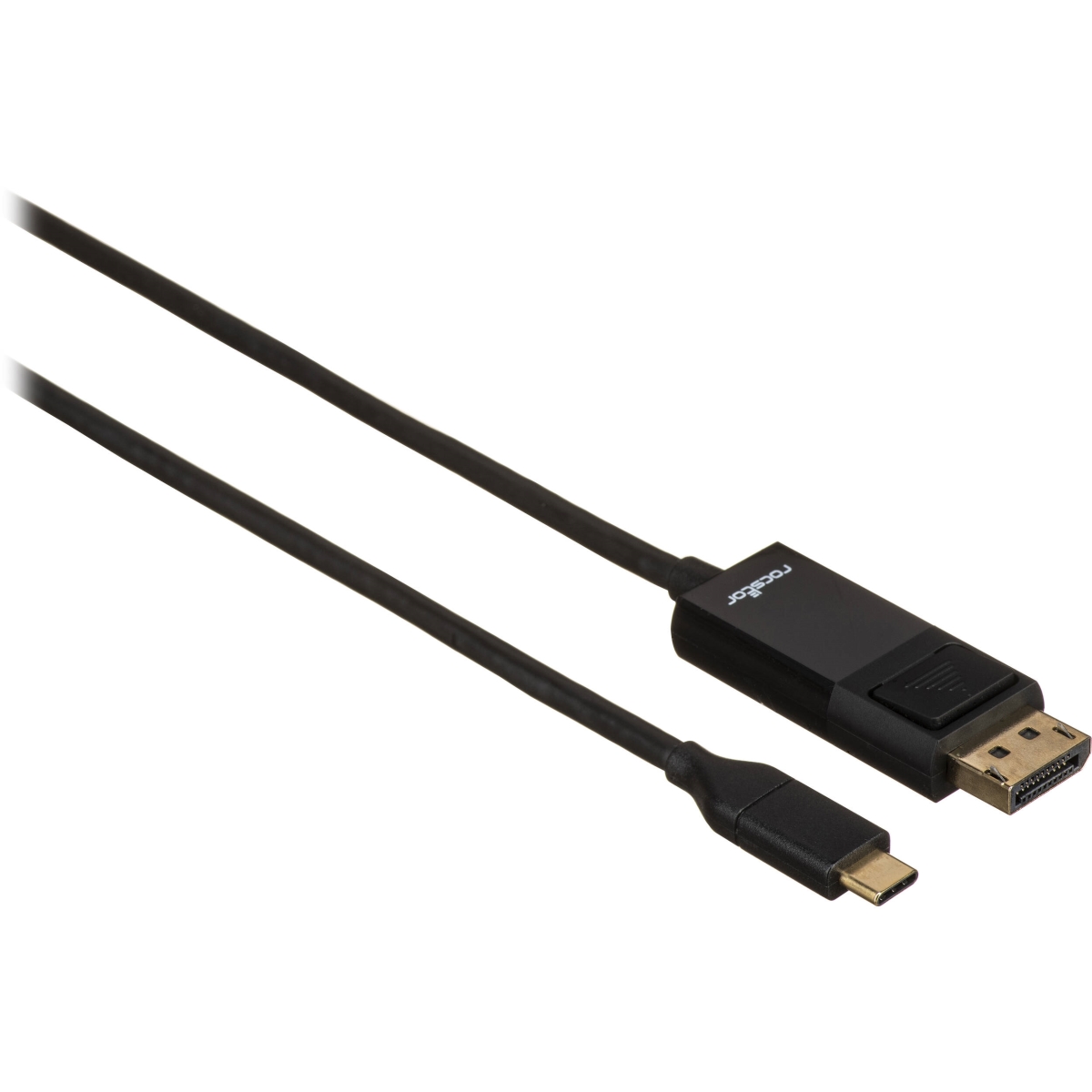 3 ft. 60 Hz Supports 4K Gold Plated USB-C To Displayport Cable, Black