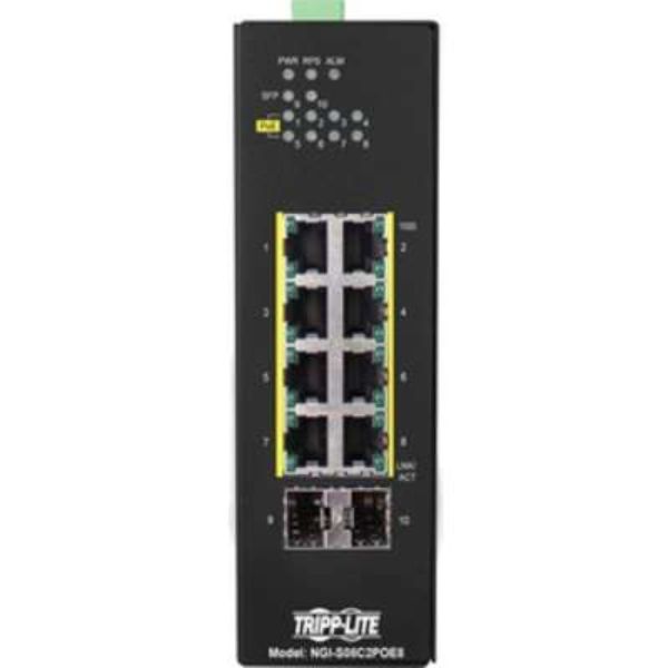 Tripp Lite NGI-S08C2POE8 2Gbe 8-Port Managed Industrial Gigabit Ethernet Switch -  Interex By Tripp-Lite