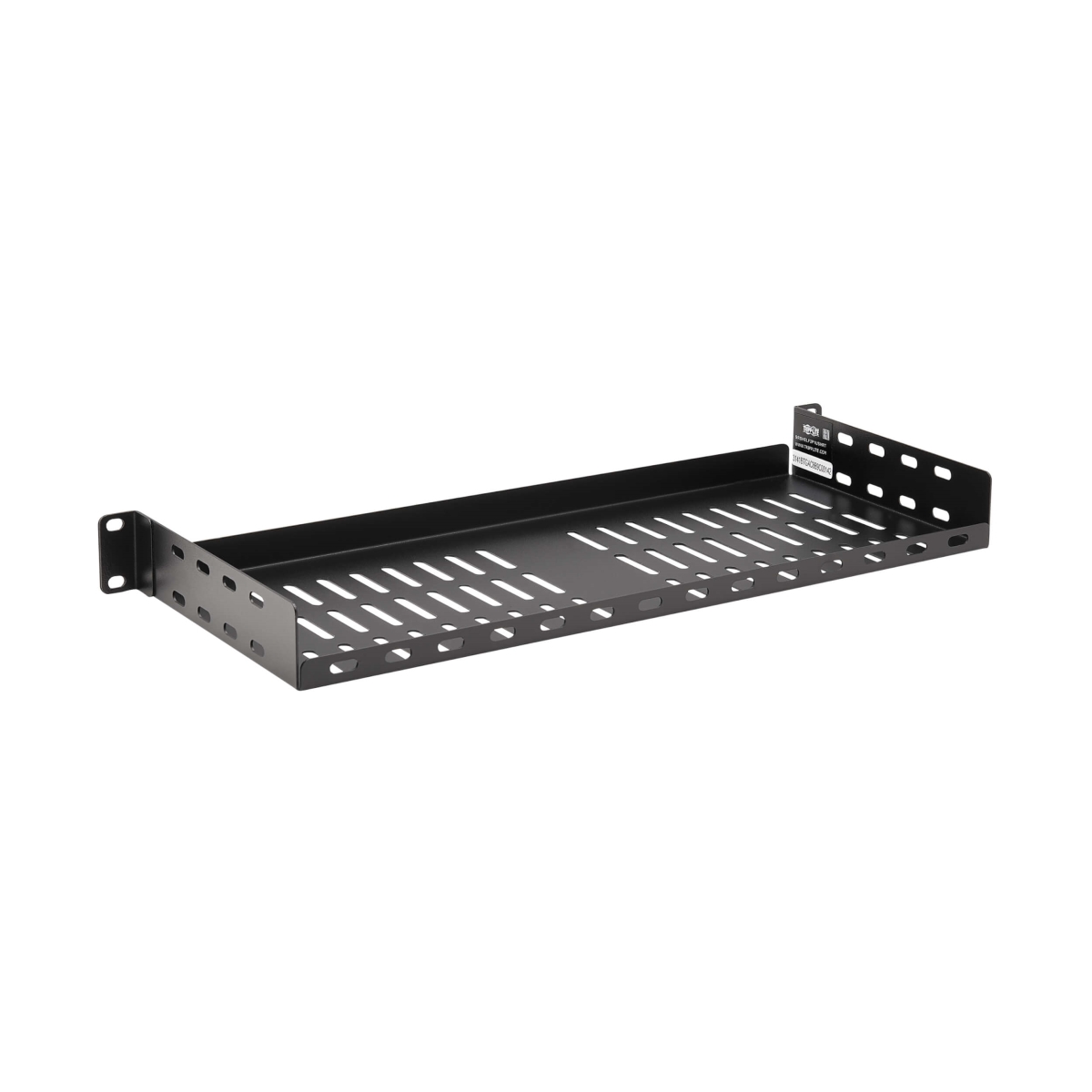 SmartRack Rack Shelf for Data Center - Server - Router - Networking - 1U Rack - Rack-Mountable - Cold-Rolled Steel - 40 lbs, Black Powder Coat