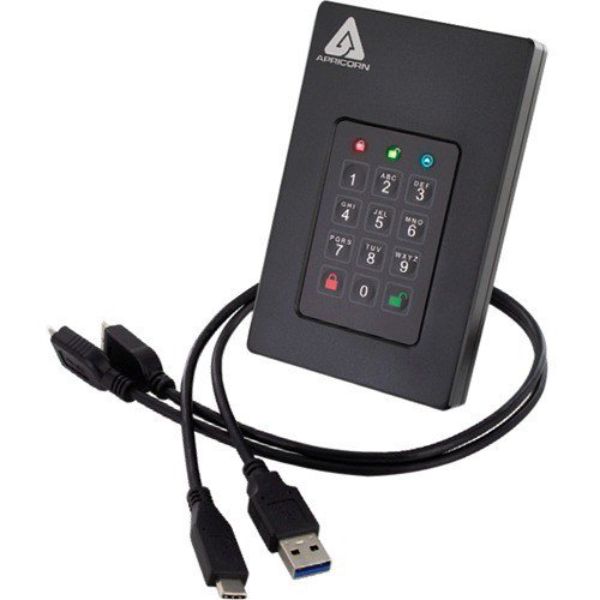 Picture of Apricorn AFL3-S8TB USB 3.0 HW 8 MB Buffer Encrypted Solid State Drive