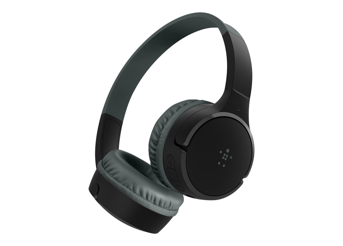 Picture of Belkin AUD002BTBK Wireless On-Ear Headphones for Kids, Black