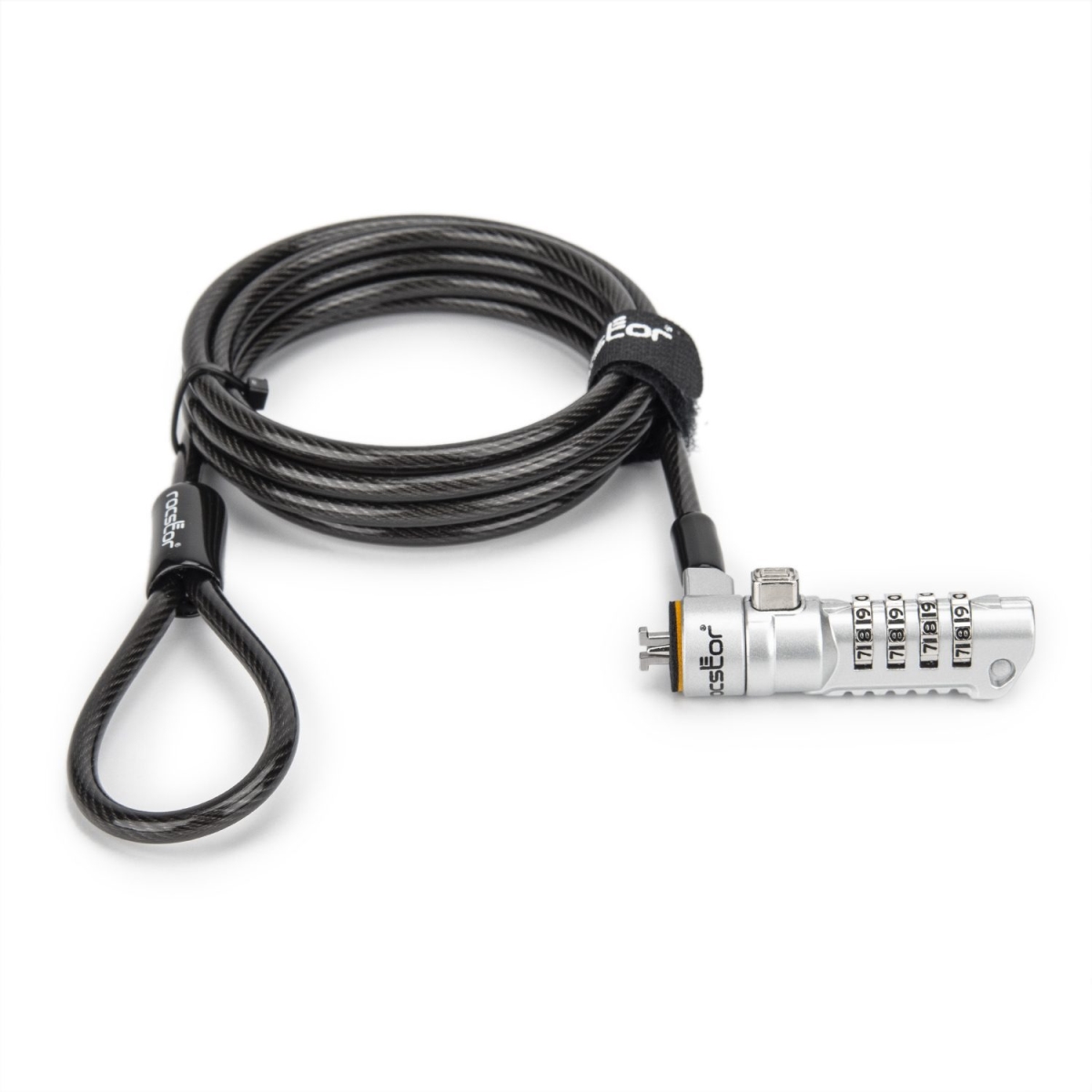 Y1RB016-B1 N19 Security Cable, 4-digit Combination Lock for Nano-Shaped Slots
