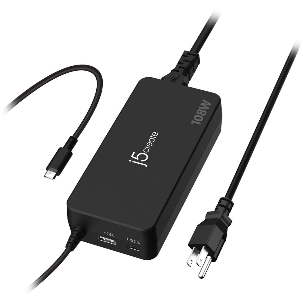 JUP34108 PD USB Type-C Super Charger, Black