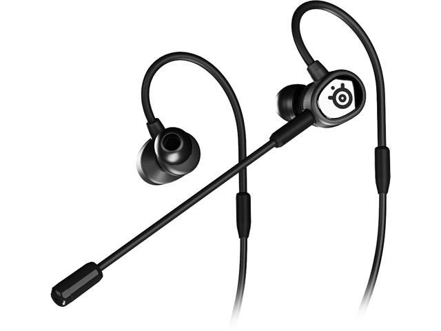 Picture of SteelSeries 61650 TUSQ Single 3.5 mm&#44; 4-Pole plug Connector Earbud Gaming Earbuds&#44; Black