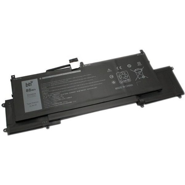 TVKGH-BTI BTI Battery - for Notebook - Battery Rechargeable - 7334 MAh - 88 Wh - 11.4 V DC, Black
