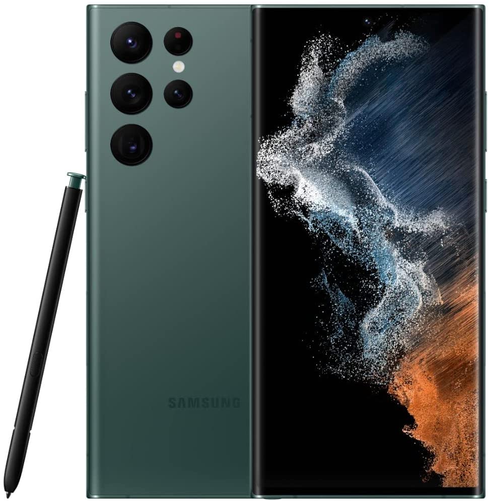 Picture of Samsung SM-S908UZGFXAA Galaxy S22 Ultra 512GB Unlocked Smartphone&#44; Green