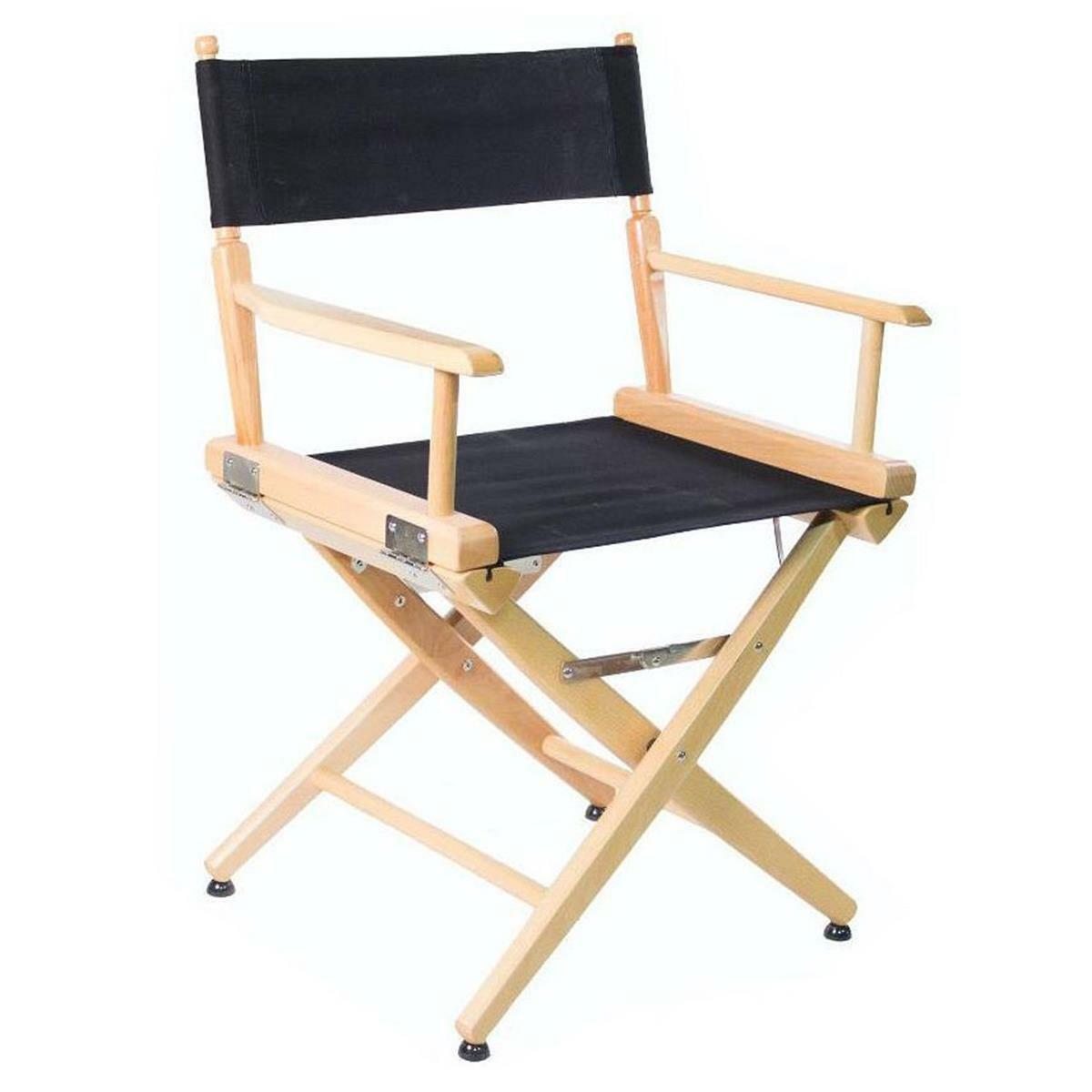Picture of Cam 19530 18 in. Filmcraft Pro Series Short Director Chair&#44; Natural Wood & Black