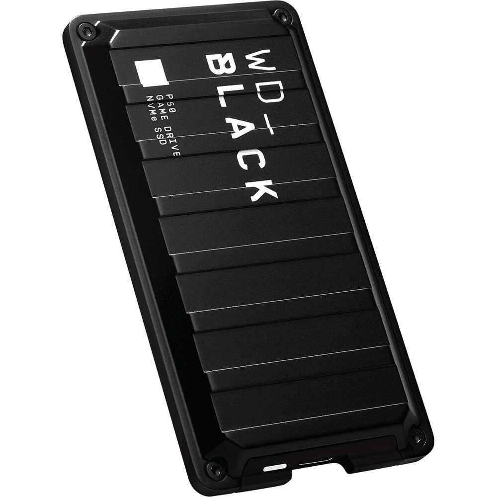 WDT - Retail Mobile WDBA3S0040BBK-WESN P50 Game Drive SSD Game Drive for 4TB USB-C USB 3.2 Gen