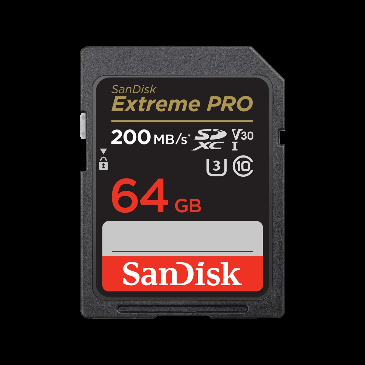 Picture of SanDisk SDSDXXU-064G-ANCIN Extreme PRO 64GB UHS-I U3 SDXC Memory Card
