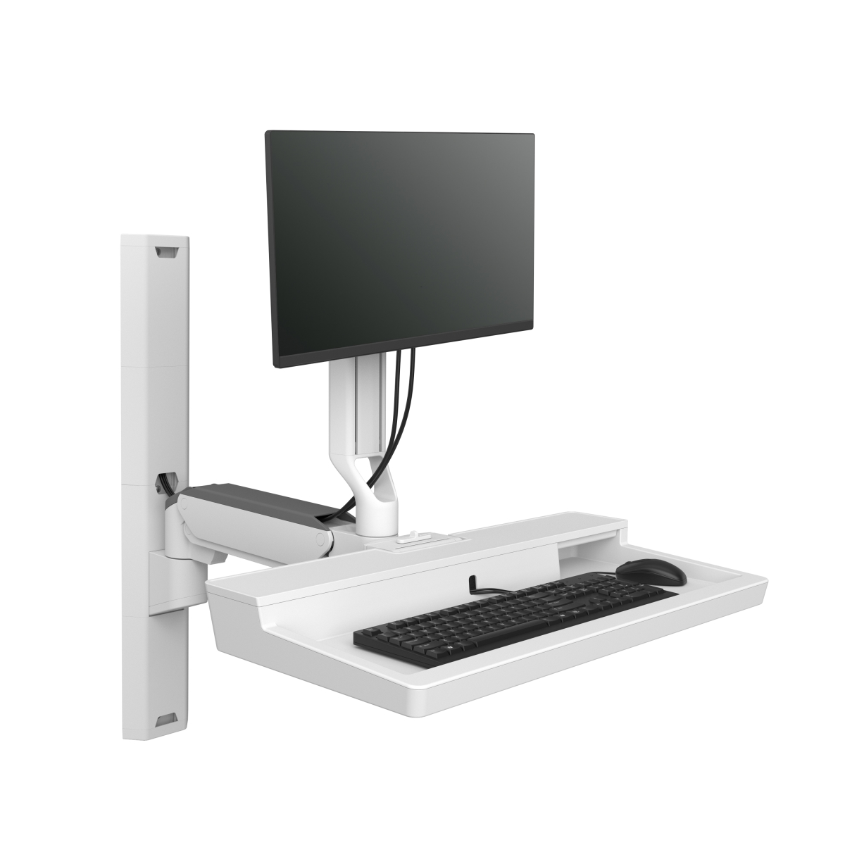 45-618-251  CareFit Wall Mount for Keyboard - Monitor - Mount Extension - LCD Display - White -  ERGOTRON