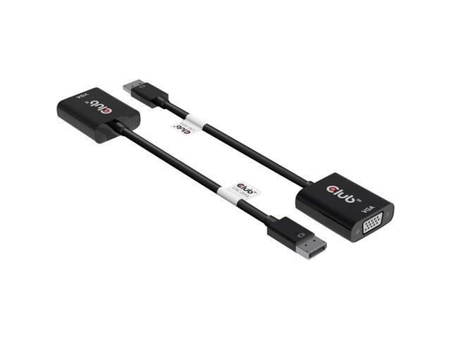 Picture of Club 3D CAC-2013 Displayport Port 1.2 Male VGA Female Adapter, Black