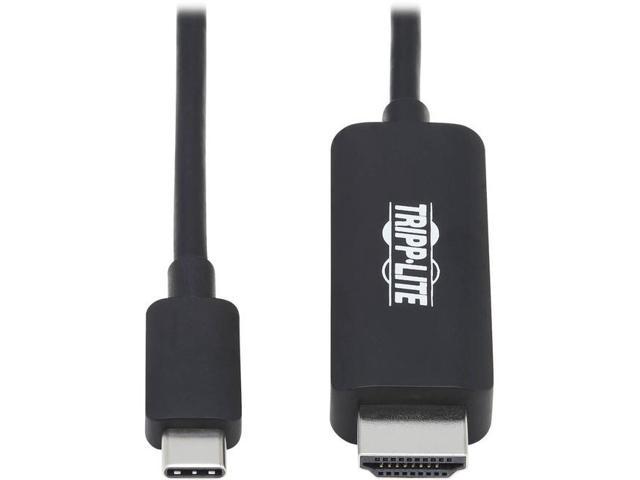 6 ft. 4K 4-4-4 Thunderbolt 3 USB-C to HDMI Adapter Cable, Black