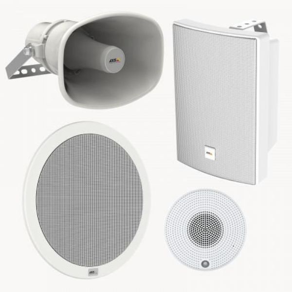 Picture of Axis Communication 02324-001 Network Ceiling Speaker, White