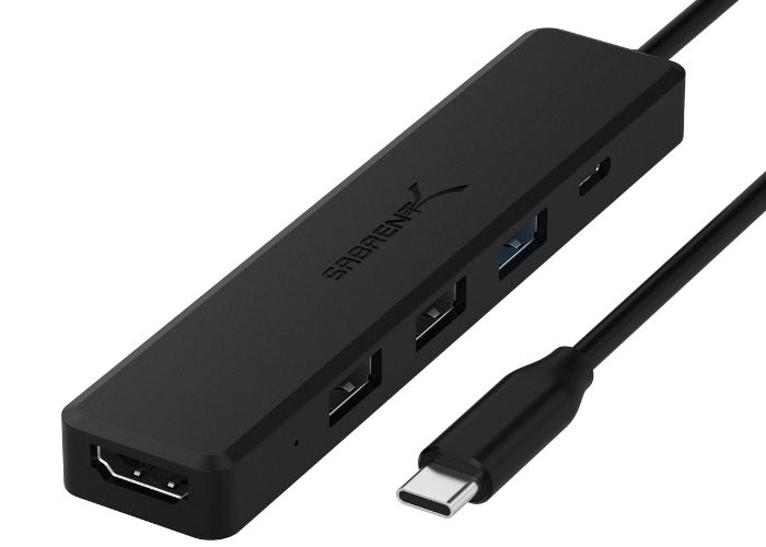 3-Port USB 3.1 Gen 1 Hub with HDMI Port & Power Delivery