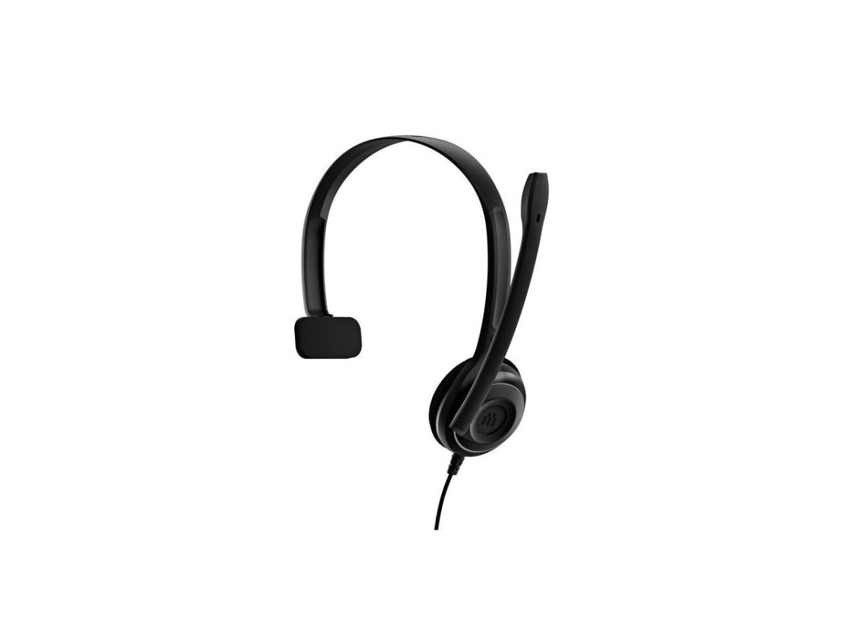 Picture of Epos 1000431 Over the Head Monaural VOIP Headset with USB Adapter