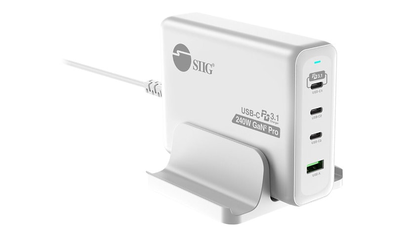 240W GaN PD 3.1 Charger - 3C1A, USB-C Power Adapter