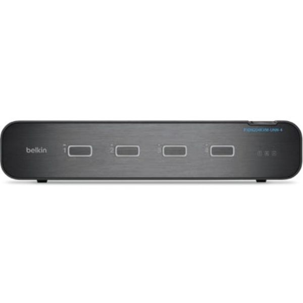 F1DN204KVM-UNN4 4-Port Dual Head DP & HDMI to DP & HDMI Video Secure DT KVM Switch -  Belkin