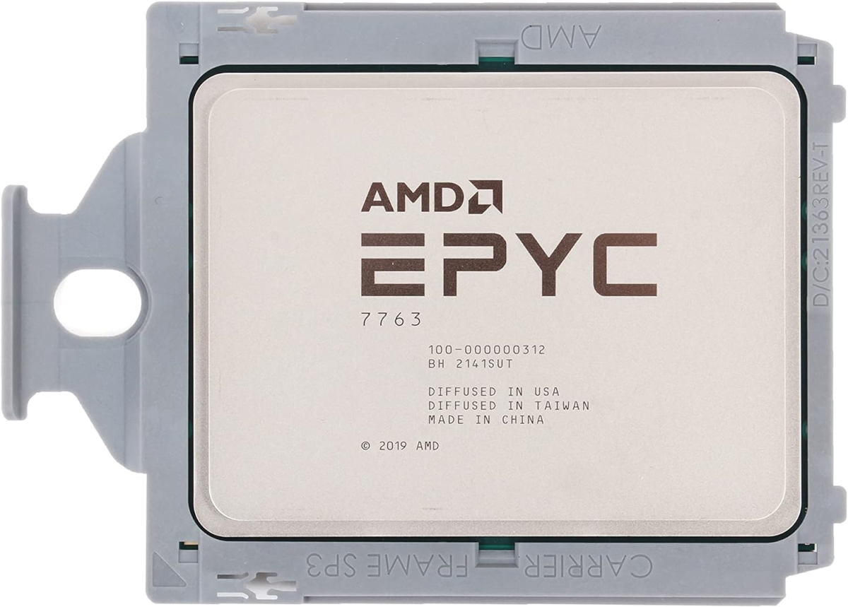 Picture of AMD Server Tray 100-000000312 EPYC 7003 3rd Gen 7763 Tetrahexaconta-Core 64 Core 2.45 GHz OEM Pack 256 MB L3 Cache 3.50 GHz Overclocking Speed Socket SP3 CPU Processor