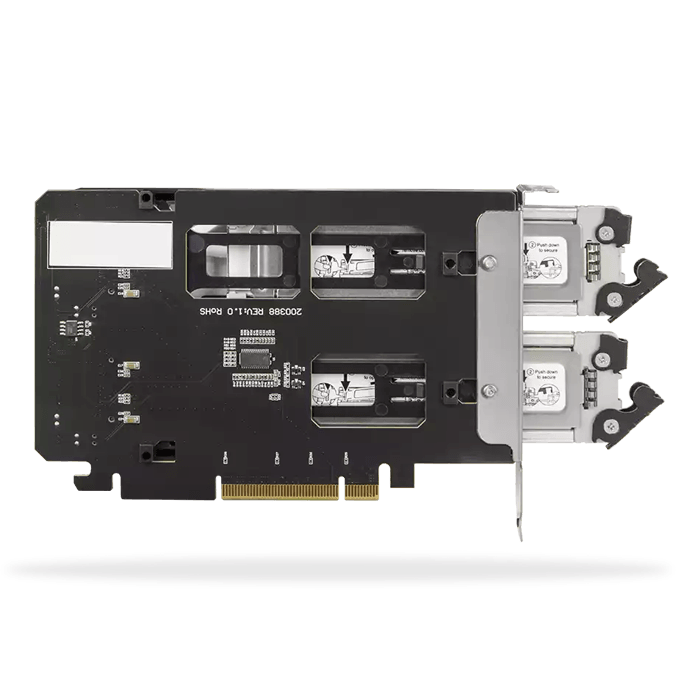 MB842MP-B 2 Bay Removable M.2 NVMe SSD Mobile Rack for PCI Express Slot -  Icy Dock