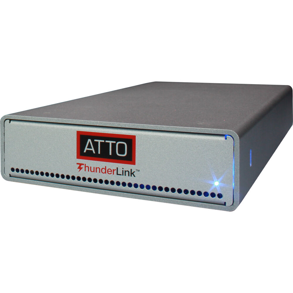 Picture of Atto Technology TLNS-3252-L00 ThunderBolt NS 3252 LC SFP28 Dual 40 GB to Dual 25 GB Ethernet Adapter