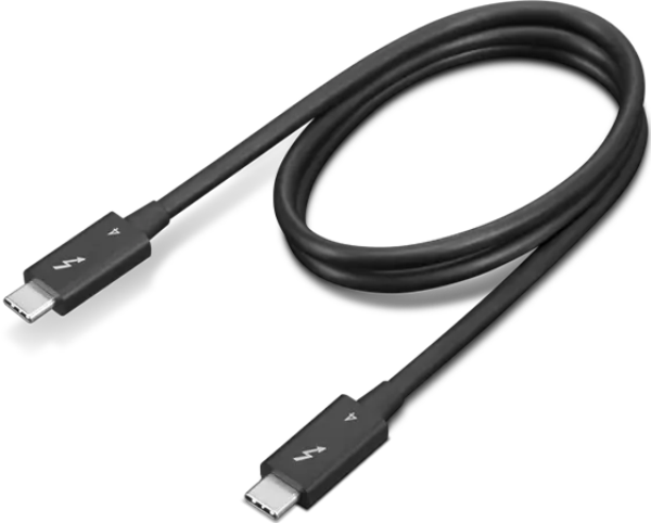 Picture of Lenovo 4X91K16968 0.7 m Thunderbolt 4 Cable&#44; Black