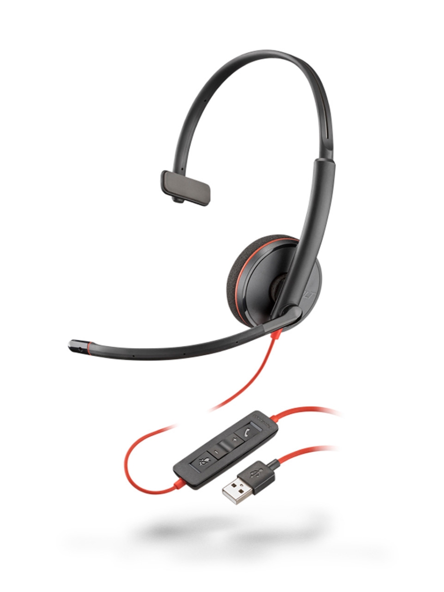 Picture of HP 80S02A6 Poly Blackwire 3220 Headset