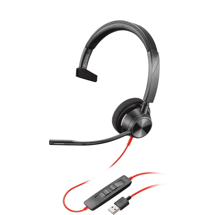 Picture of HP 77R32A6 Poly Blackwire C3220 USB-A Black Headset