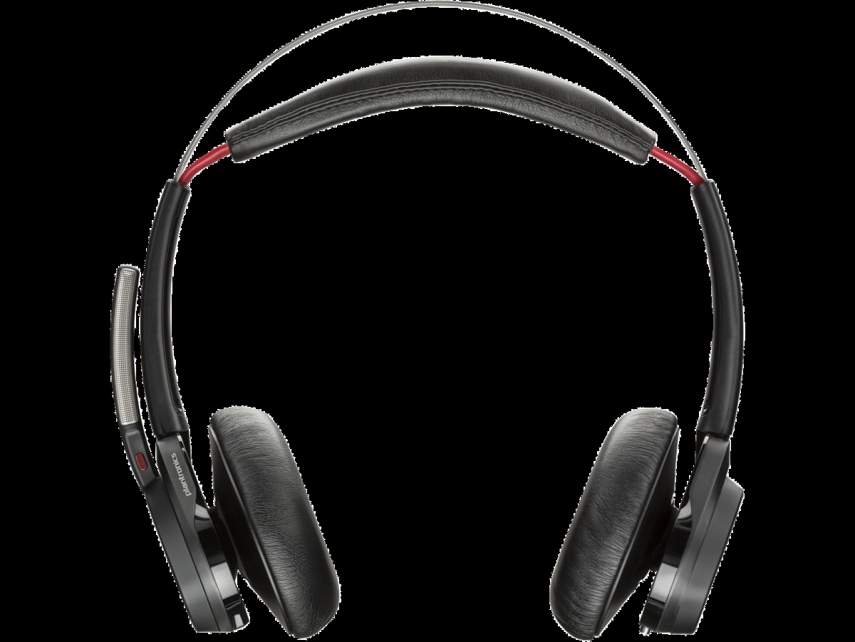 Picture of HP 7F0J3AA Poly Voyager Focus B825 UC USB-C Headset with Charging Stand&#44; Black