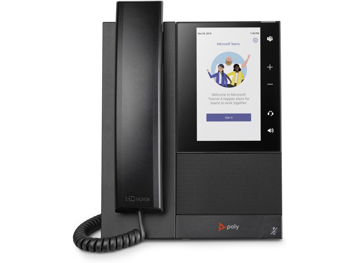 Picture of HP 82Z79AA Poly CCX 505 Business Media Phone for Microsoft Teams & PoE-Enabled&#44; Black