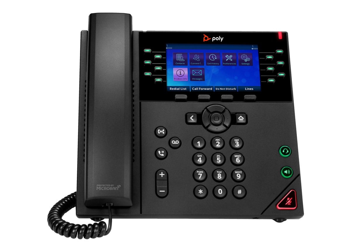 Picture of HP 89B60AA Poly VVX 450 OBi Edition VoIP Phone&#44; Black