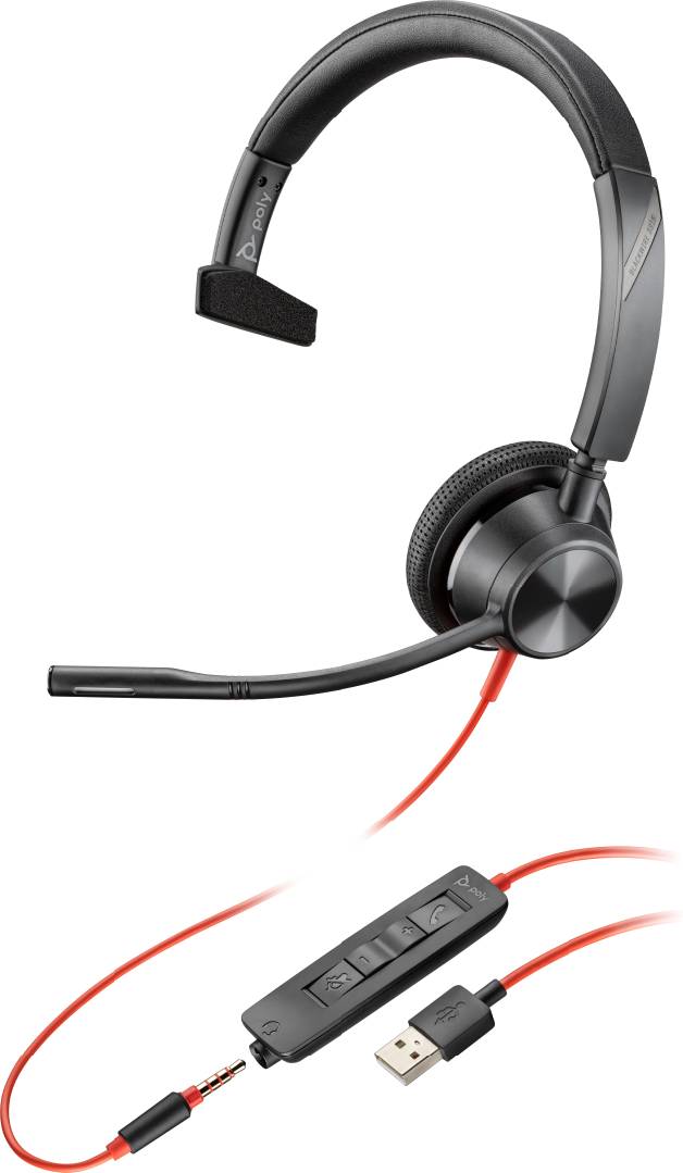 Picture of HP 76J12AA Poly Blackwire 3315 BW3315 USB-A Headset