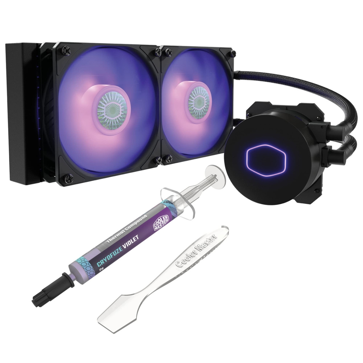 Picture of Cooler Master MLW-D24M-HTK MasterLiquid ML240L RGB V2 PFan Bundle Close-Loop AIO CPU Cooler