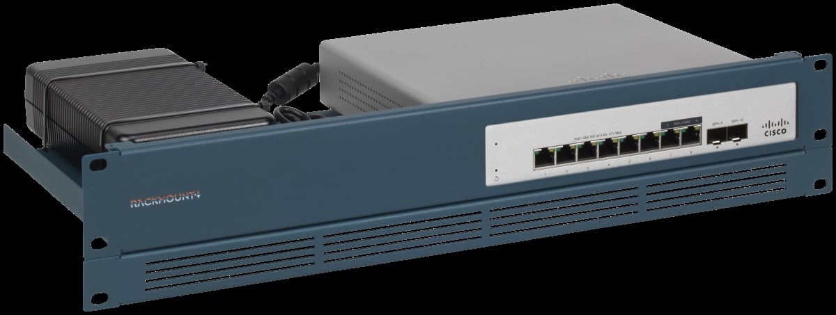 RM-CI-T18 Metallic Blue Rack Mount Kit for Meraki MS130-8X-MS130-12X