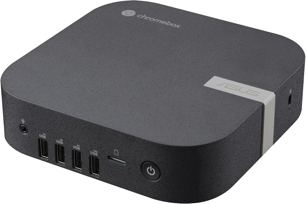 CHROMEBOX5A-S7162UN  Chromebox 5a with Intel Core i7-1355U Processor - 16GB DDR5 RAM - 256GB M.2 PCIe G4x4 NVME SSD - Chrome OS - VESA Mount