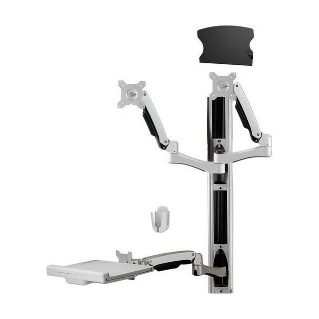 Picture of Amer Networks AMR2AWSV3 Dual Display Arm Track Wall Mount Keyboard