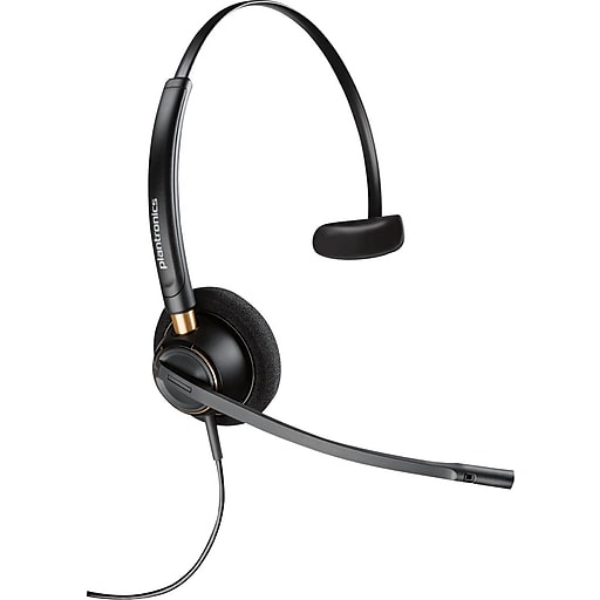 Picture of HP 8K7G5AA-AC3 Supraplus HW251N Over The Head Affixed To Single Headset Microphone&#44; Black