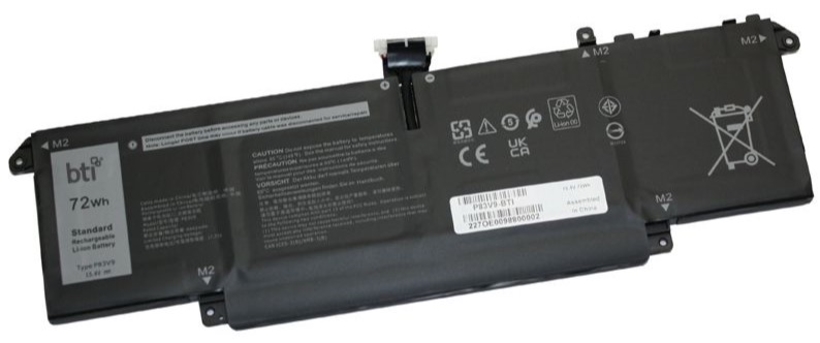 P83V9-BTI 15.4V 72W 4 Cell Dell 4680 mAh Rechargeable Lithium Ion Battery, Black