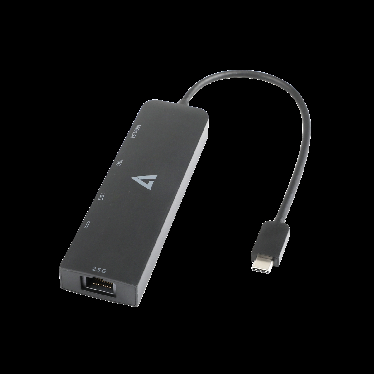 Picture of V7-Cables V7UCRJ25GHUB-BLK 3 x USB A RJ45 Female Network House Dongle 2.5G Ethernet Adapter&#44; Black