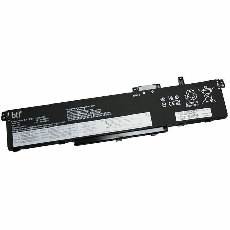 BTI 5B10W51893-BTI 11.52V 94WHR LI-ION BATTERY 5B10W51893, L21M6P70, SB10W51994, 5B11H56392, 5B11H56391, 5B10W51894, L21L6P70, SB10W51995,...