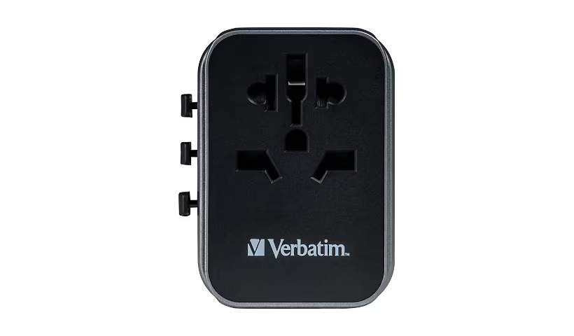 Picture of Verbatim 49545 30W USB-C&#44; USB-A Universal Travel Adapter