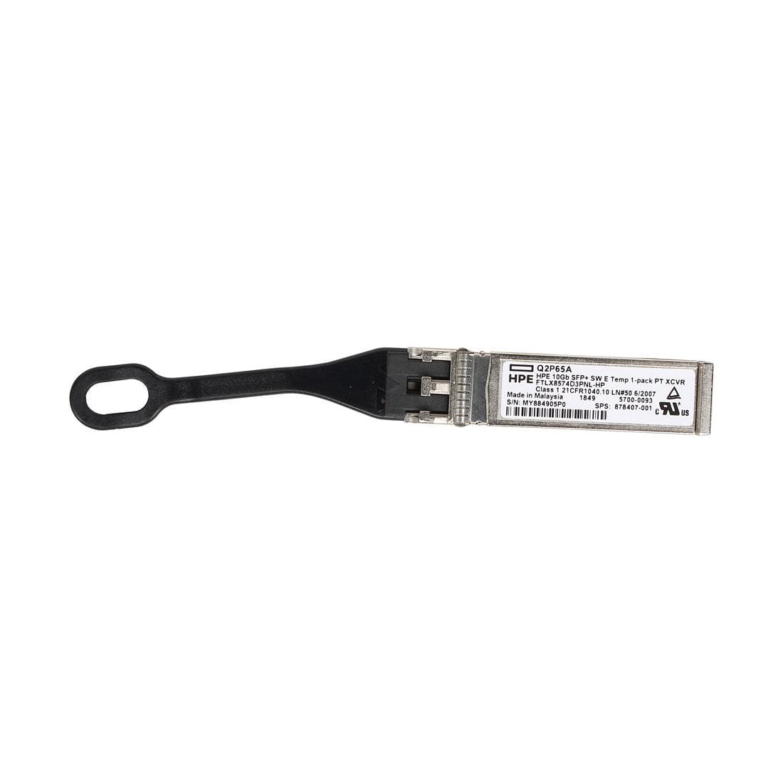 Picture of HPE MSA Storage BTO Q2P65A XCVR Pl-2L Pull Tab Optical Transceiver