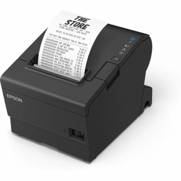 Picture of HP - POS - Non SmartBuy 8G0G6AA 19.69 in. Hospitality Business Direct Thermal Printer - Monochrome - Portable - Receipt Print - USB - Serial with Cutter&#44; Black