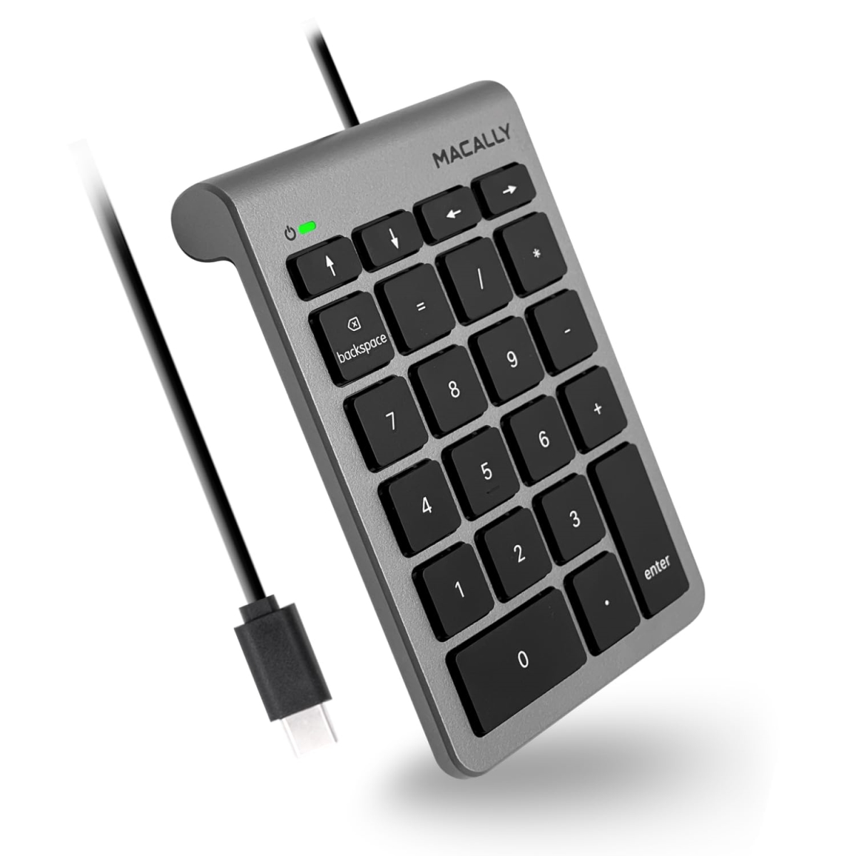 UCNUMKEY22SG Wired USB Type C Numeric Keypad for Mac - Work Better - Space Gray