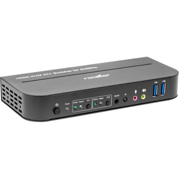 Picture of Rocstor Y10A329-B1 SOLIDKVM SK06 4K HDMIUSB 3.0KVM Switch