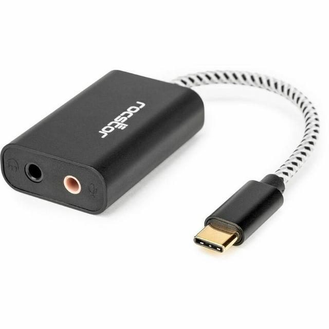 Picture of Rocstor Y10A332-B1 USB-C to 3.5 mm Speaker & Headphone