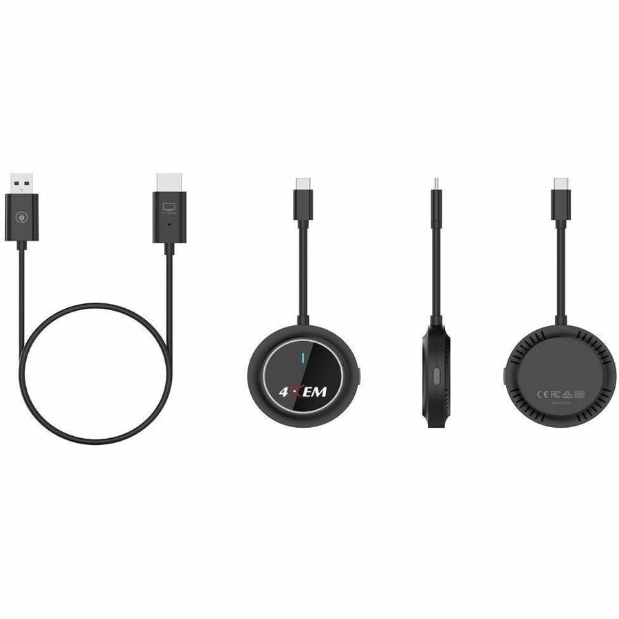 4XUSBCWL1080PB USB Type C to HDMI Wireless Display Adapter, Black