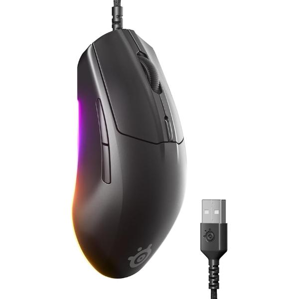 Picture of SteelSeries 62702 Rival 3 Gen 2 Gaming Mouse - 8500 DPI True Move Core Optical Sensor&#44; Black