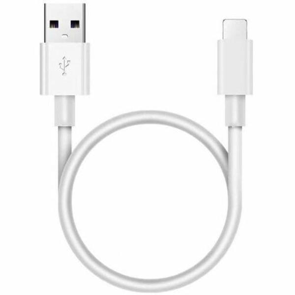 Picture of 4XEM 4XUSBA8PIN30CMW 1 ft. USB-A to Lightning Cable - MFi Certified - Lightning & USB Data Transfer Cable for iPad - iPhone - Notebook - Power Adapter - Power Bank&#44; Black
